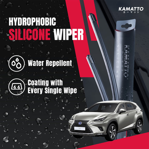 Kamatto Wiper Lexus NX 200T / 300H (2015-2021) Hydrophobic Silicone Water Repelling Coating